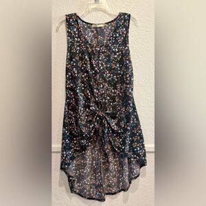 Liberty Love Floral Mini Dress - Black and Multicolor size Large